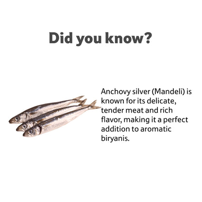 Sea Water Fresh Whole Anchovy Mandeli, About 1 Kg