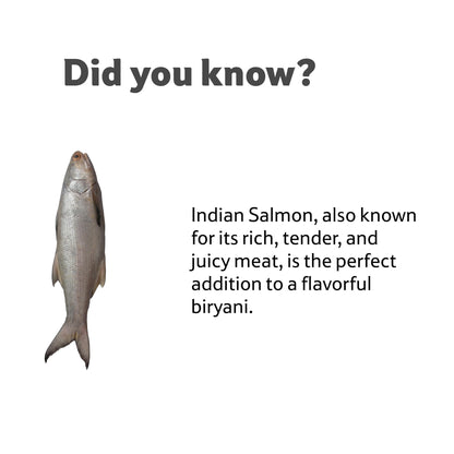 Sea Water Indian Salmon Ravas Small Round, Cut 800 g