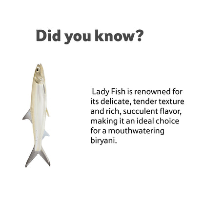 Sea Water Ladyfish Whole Cleaned, Gross 1.05 Kg, Cleaned 1 Kg