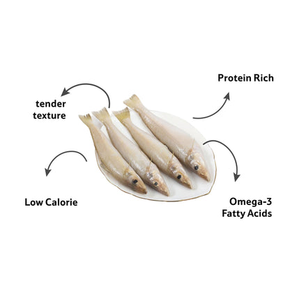 Starfresh Sea Water Ladyfish Whole Cleaned gross 525 gm, cleaned 500 gm