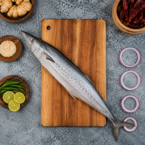 Sea Water Seer Large Curry & Steak, Gross 550 g, Steak 500 g