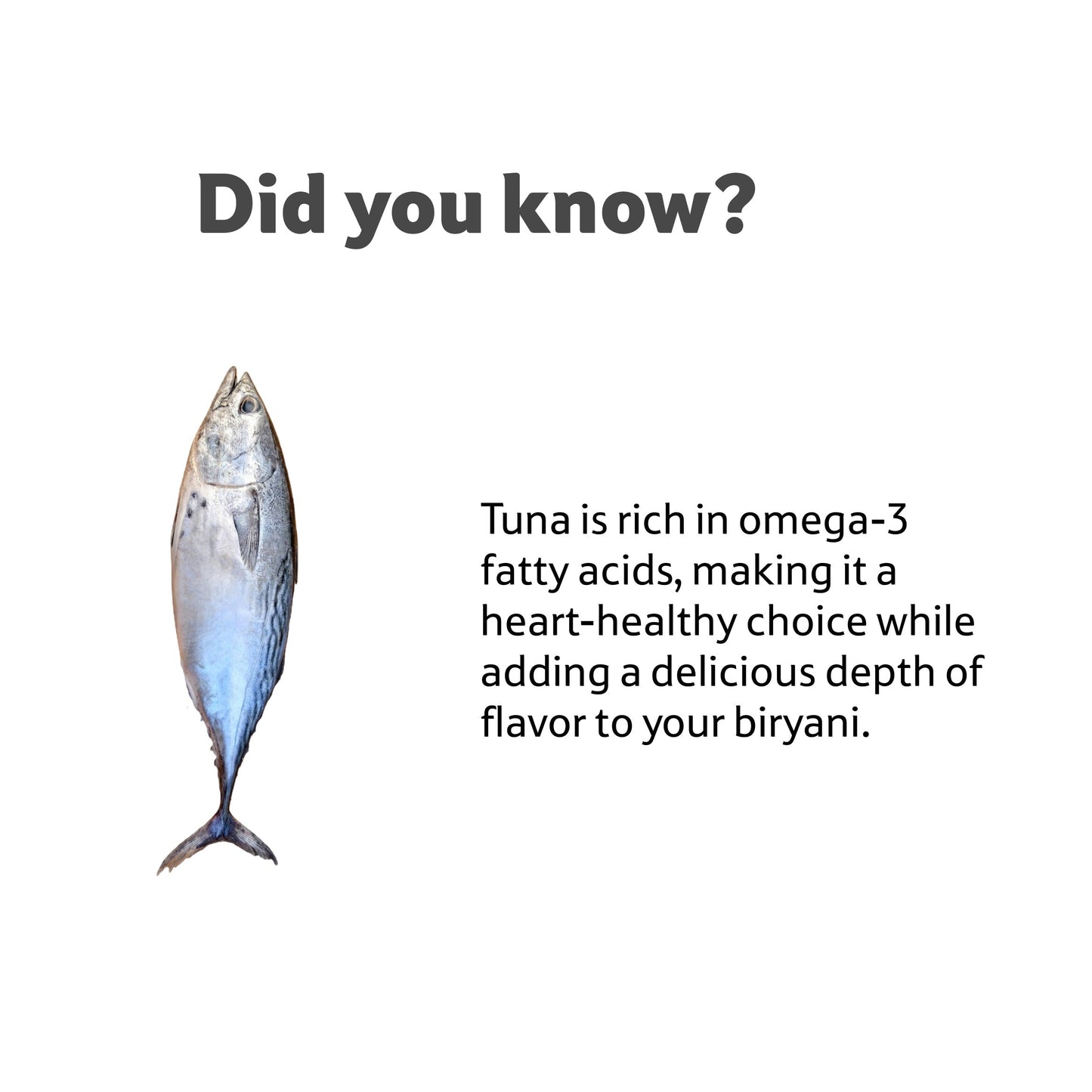 Sea Water Tuna Round Cut, Gross 1.6 Kg, Net 1.45 Kg