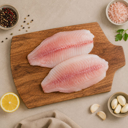 Fresh Water Tilapia Fillet Cut, Gross 600 g, Fillet 250 g