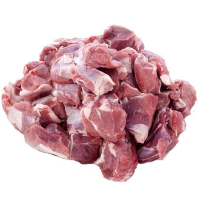 Mutton Boneless, Gross 250 g, Net 125 g