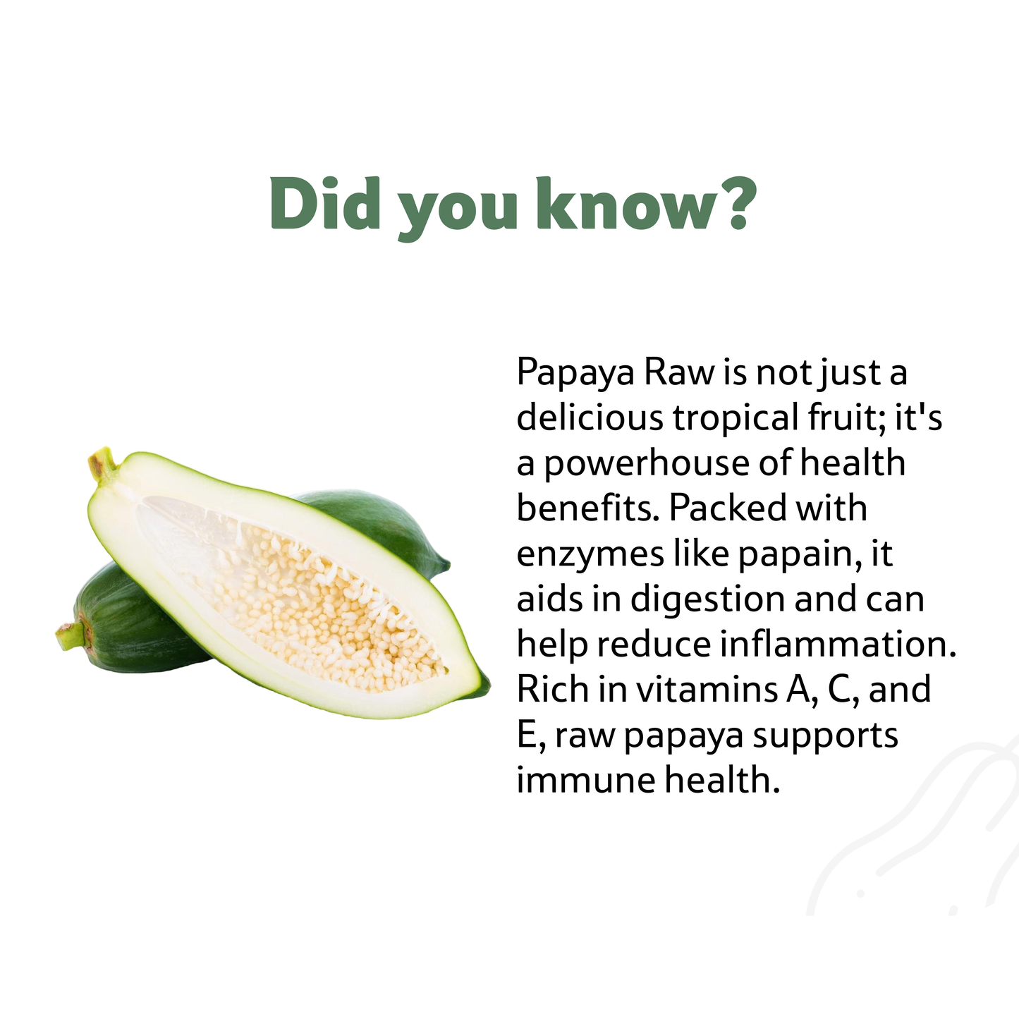 Papaya Raw, 1 Kg
