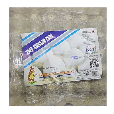 Namdeo Regular Farm Eggs 30 Pcs