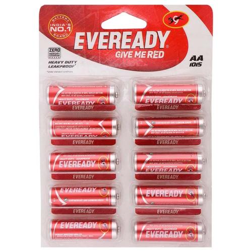 Eveready Aa Batteries Red 10 pcs