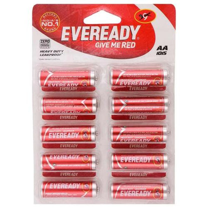 Eveready Aa Batteries Red 10 pcs