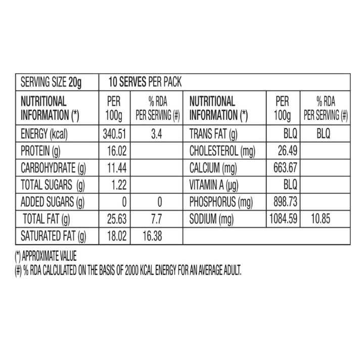 D'Lecta Process Cheese Block 200 g