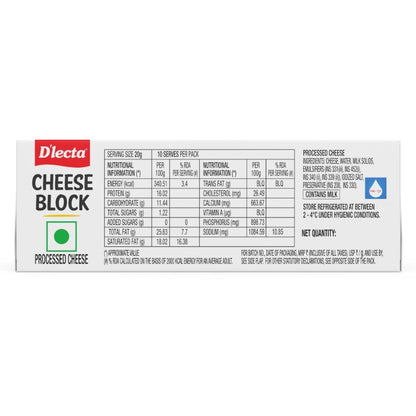 D'Lecta Process Cheese Block 200 g