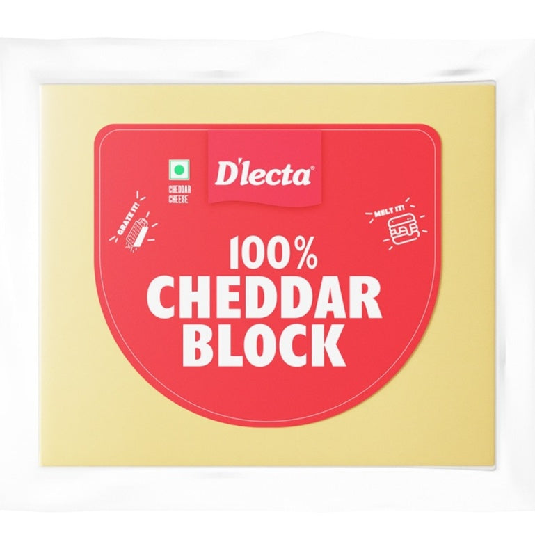 D'Lecta Natural Cheddar Cheese 200 g