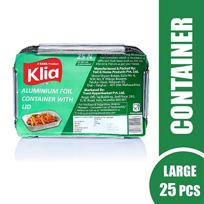 Klia Aluminium Container Large 25 pcs (750 ml)
