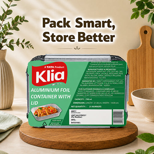Klia Aluminium Container Large 25 pcs (750 ml)
