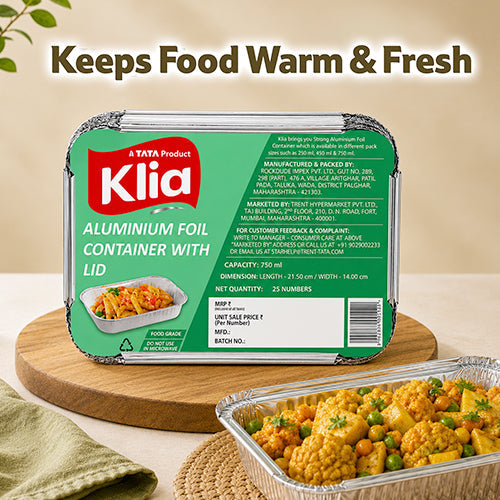 Klia Aluminium Container Large 25 pcs (750 ml)