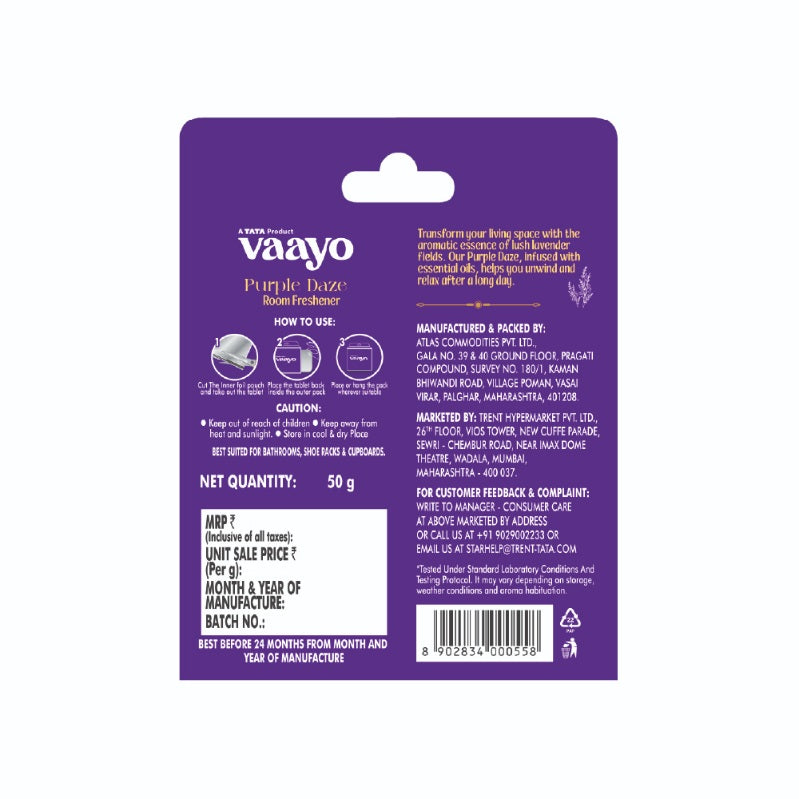 Vaayo Block Freshener Lavender 50 g