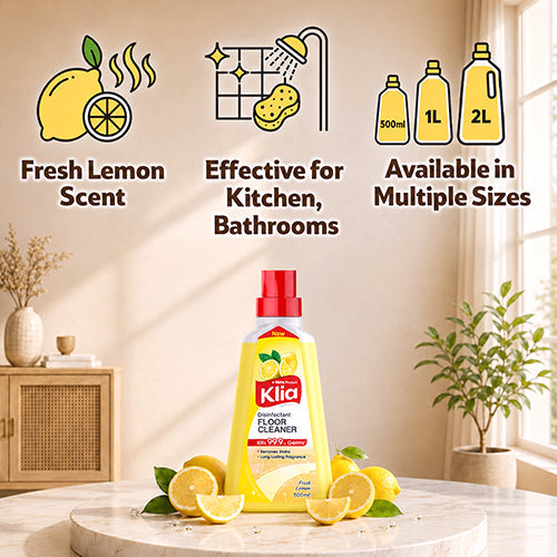 Klia Disinfectant Lemon Floor Cleaner 500 ml