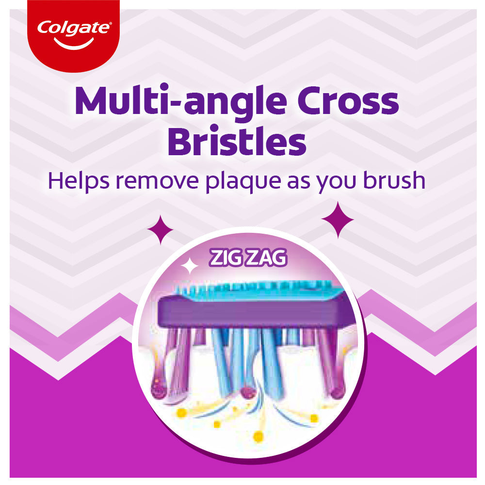 Colgate Zigzag Toothbrush Medium pack of 6