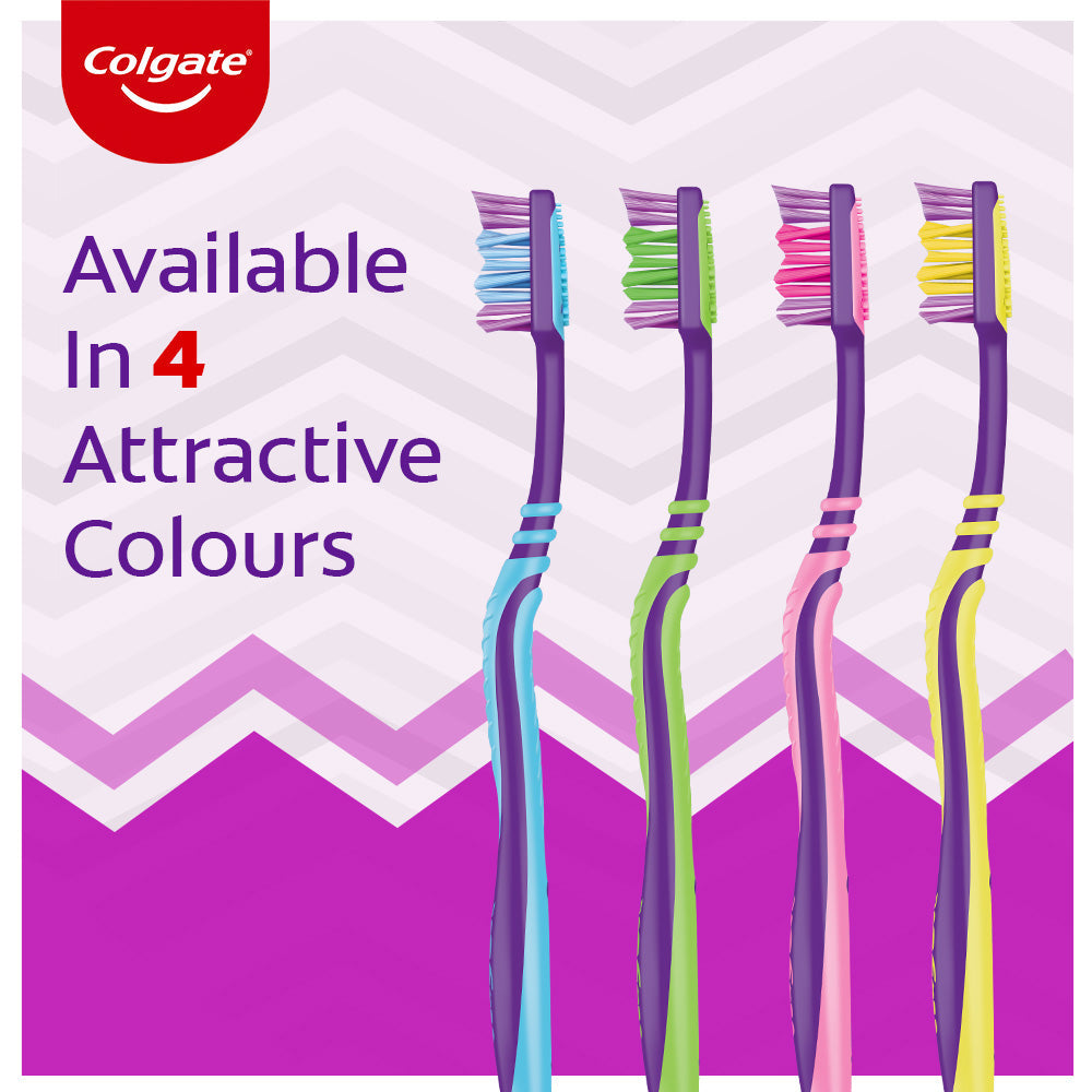 Colgate Zigzag Toothbrush Medium pack of 6