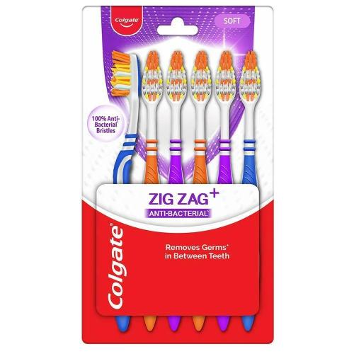 Colgate Zigzag Toothbrush Soft pack of 6