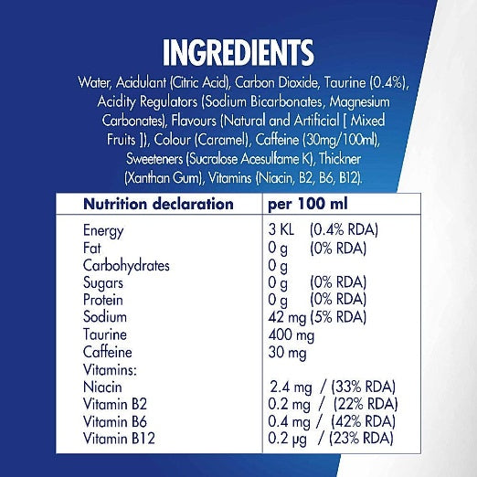 Red Bull Energy Drink Can Sugar Free 250 ml