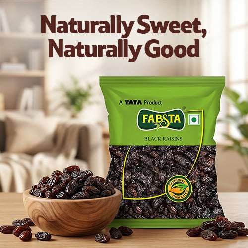 Fabsta Black Raisins Seeded, 500 g