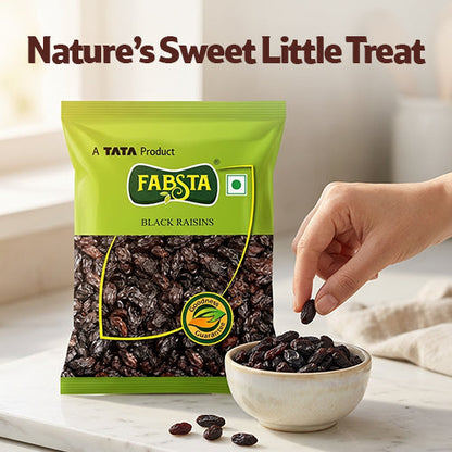 Fabsta Black Raisins Seeded, 500 g
