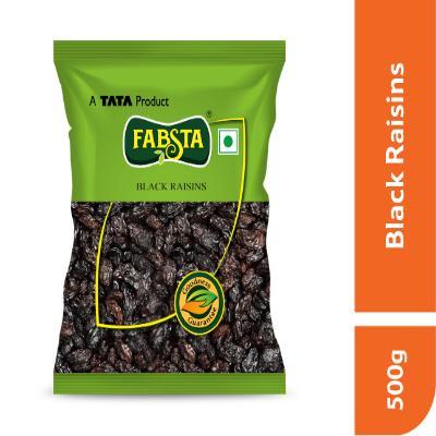Fabsta Black Raisins Seeded 500 Gm