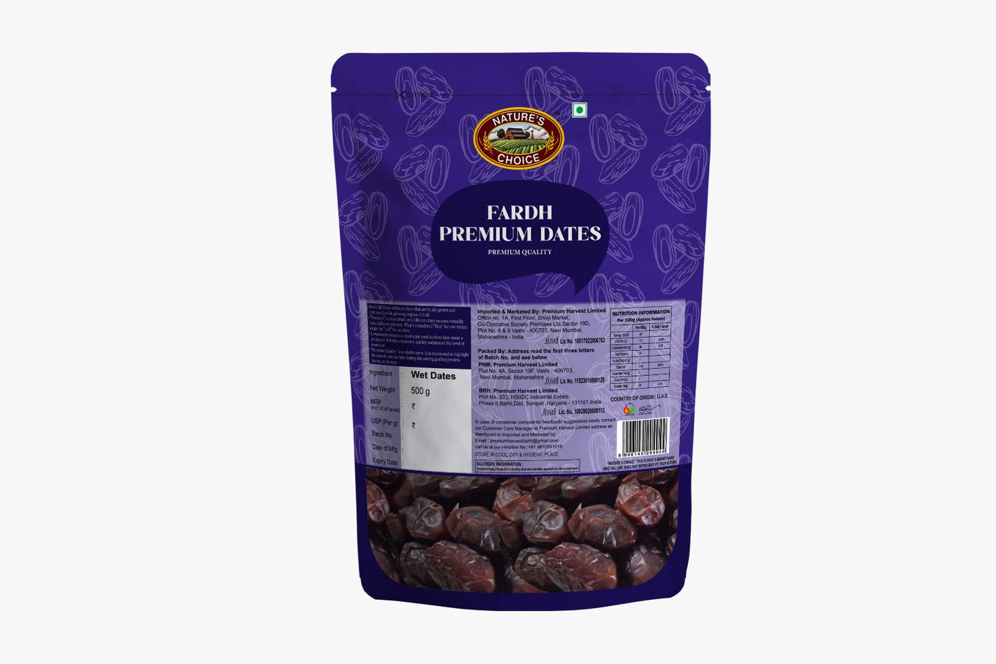 Nature's Choice Fard Premium Dates 500 g