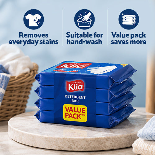 Klia Bar Detergent 4x250 g