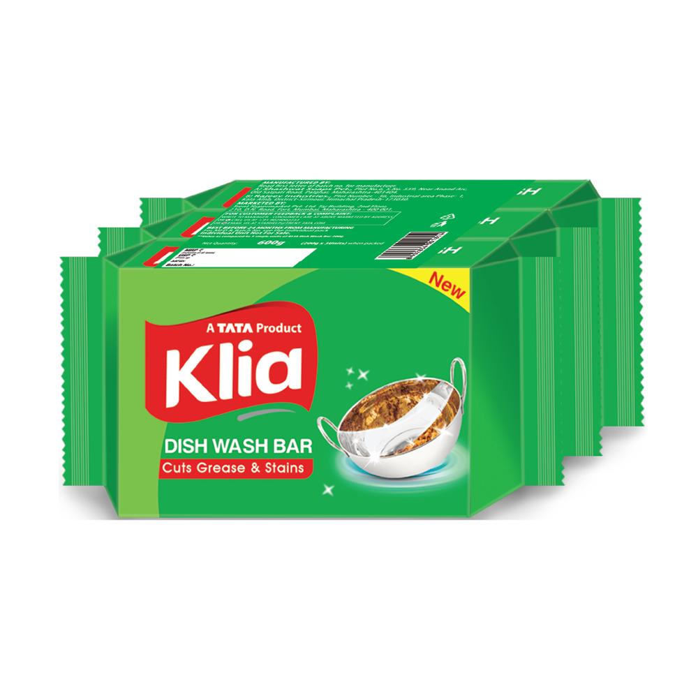 Klia Dishwash Bar, Pack of 3 (200 g)