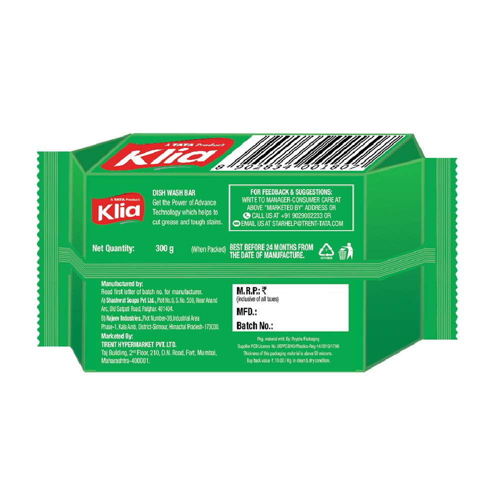 Klia Dishwash Bar 300 g