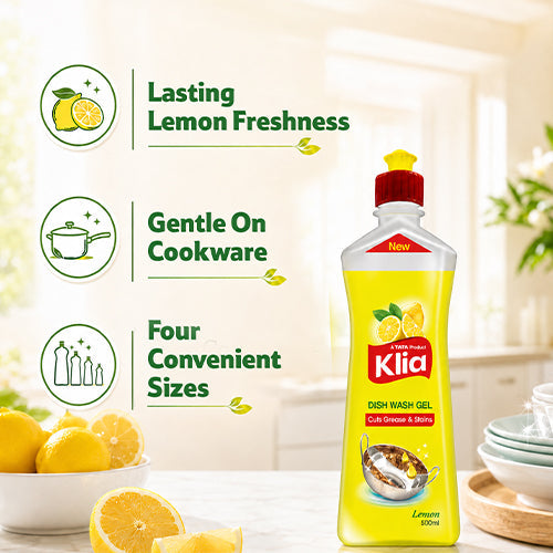 Klia Dishwash Gel Lemon 500 ml