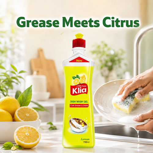 Klia Dishwash Gel Lemon 750 ml