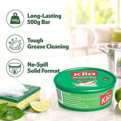 Klia Dishwash Round Bar, 500 g