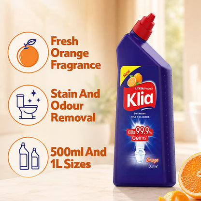Klia Toilet Cleaner Orange, 500 ml
