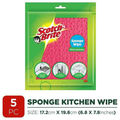 Scotch Brite Sponge Wipe L 5 Per Pack 1 pc