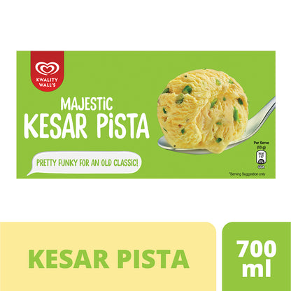 Kwality Walls Kesar Pista Ice Cream 750 Ml