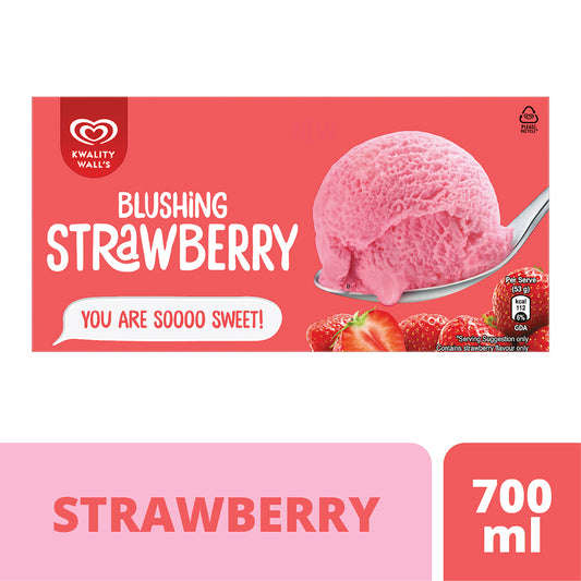Kwality Walls Strawberry Ice Cream 750 Ml