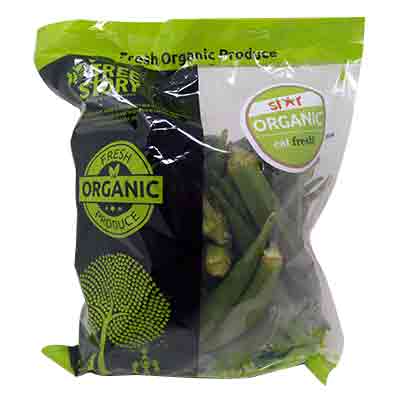 Starfresh Organic Bhindi (Lady Finger) Prepack 500 g
