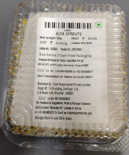 Trikaya Alfalfa Sprouts 50 gm