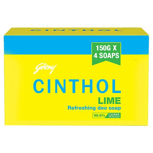 Cinthol Lime Soap 4x150 gm