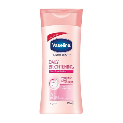 Vaseline Healthy Bright Daily Brightening Body Lotion, For Healthy & Glowing Skin 200 ml