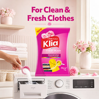 Klia Detergent Bucket Floral, 1 Kg