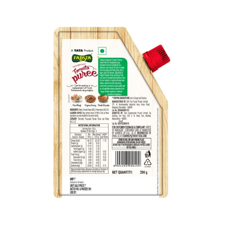 Fabsta Tomato Puree, 200 g