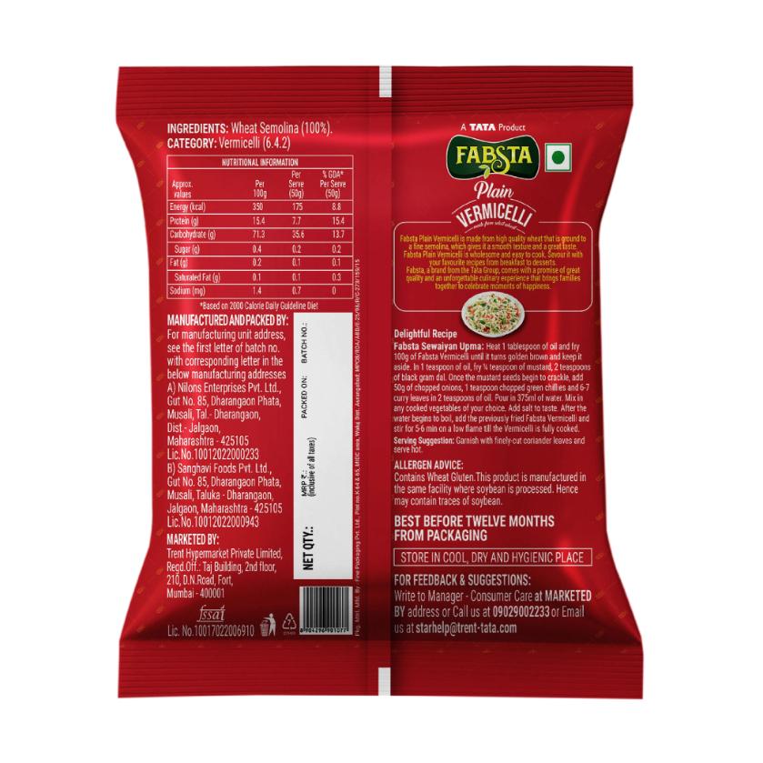 Fabsta Vermicelli Plain, 350 g