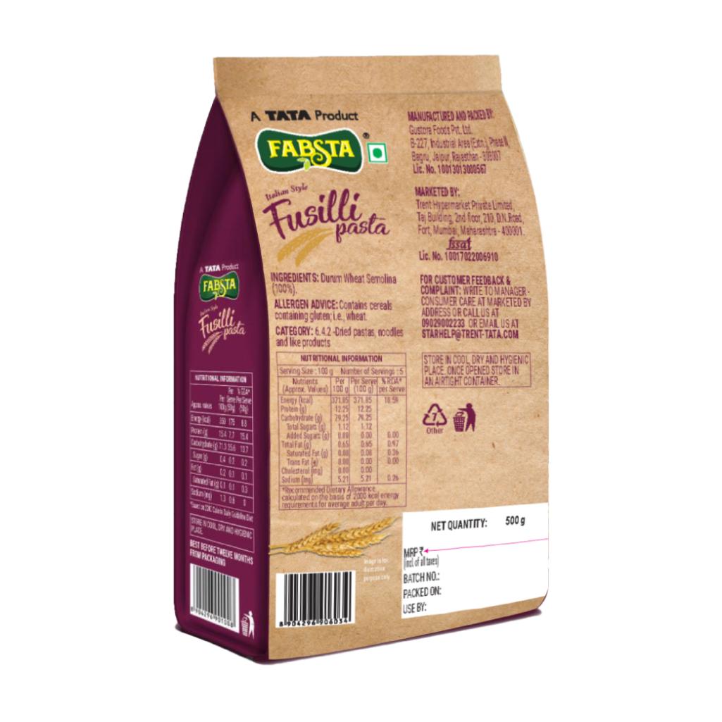 Fabsta Fusilli Pasta 500 g