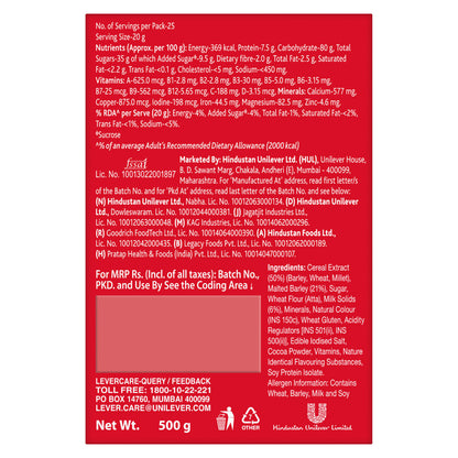 Boost Energy & Sports Nutrition Drink Refill Pack 500 gm