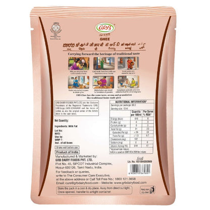 Grb Cow Ghee Pouch 1 ltr