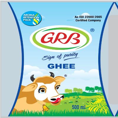 Grb Cow Ghee Jar 500ml