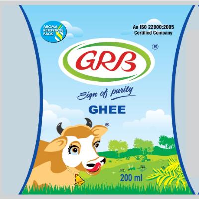 Grb Cow Ghee Jar 200ml
